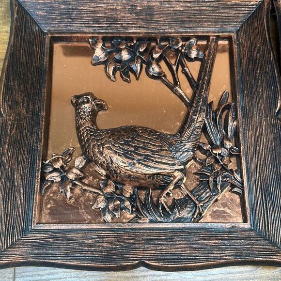Vintage 3D Copper Craft Guild Pheasant Turkey Quail Wild Bird Wall Hanging 1963 - Picture 2 of 8